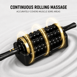Electric massage roller with continuous rolling massage features to soothe sore muscles effectively.
