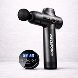 VascuForce VF3 massage gun pro, a deep tissue massage gun for muscle relief and performance recovery.