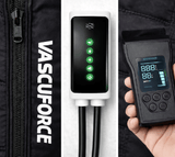 VascuForce™ wireless recovery boots control panel and remote, designed for advanced recovery support.