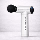 VascuForce VF3 Mini Massage Gun, a mini massage gun for muscle recovery, designed for deep tissue therapy.